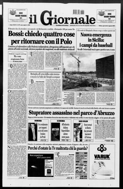 Il giornale : quotidiano del mattino